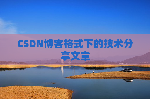 CSDN博客格式下的技术分享文章